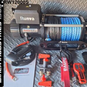 Runva Winch 12,000lbs(5,443kg) 12V with Synthetic Rope
